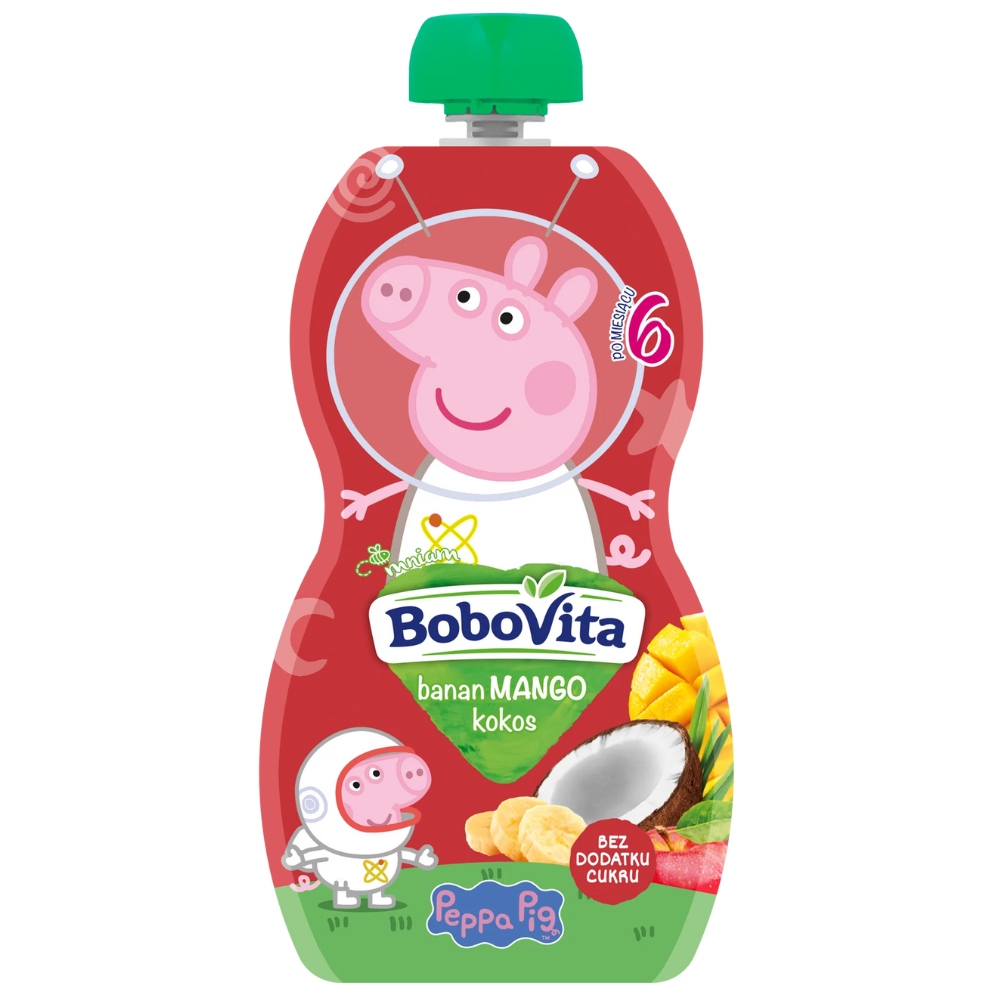 Bobovita Desertas vaikams Bananinis mangas su kokoso putėsiais po 6 mėnesių 100g