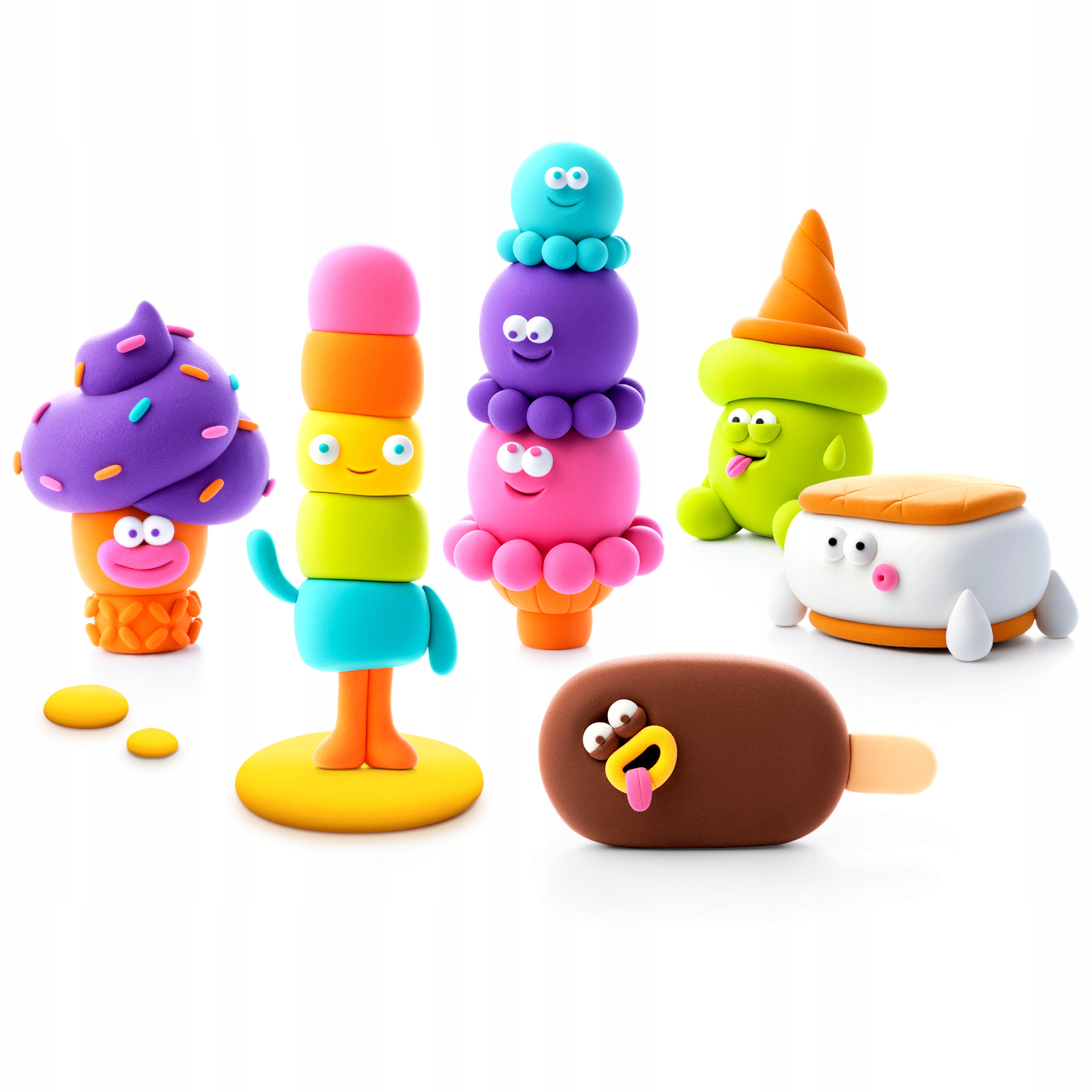TM Toys HEY CLAY ledų plastilino rinkinys 15 tubų