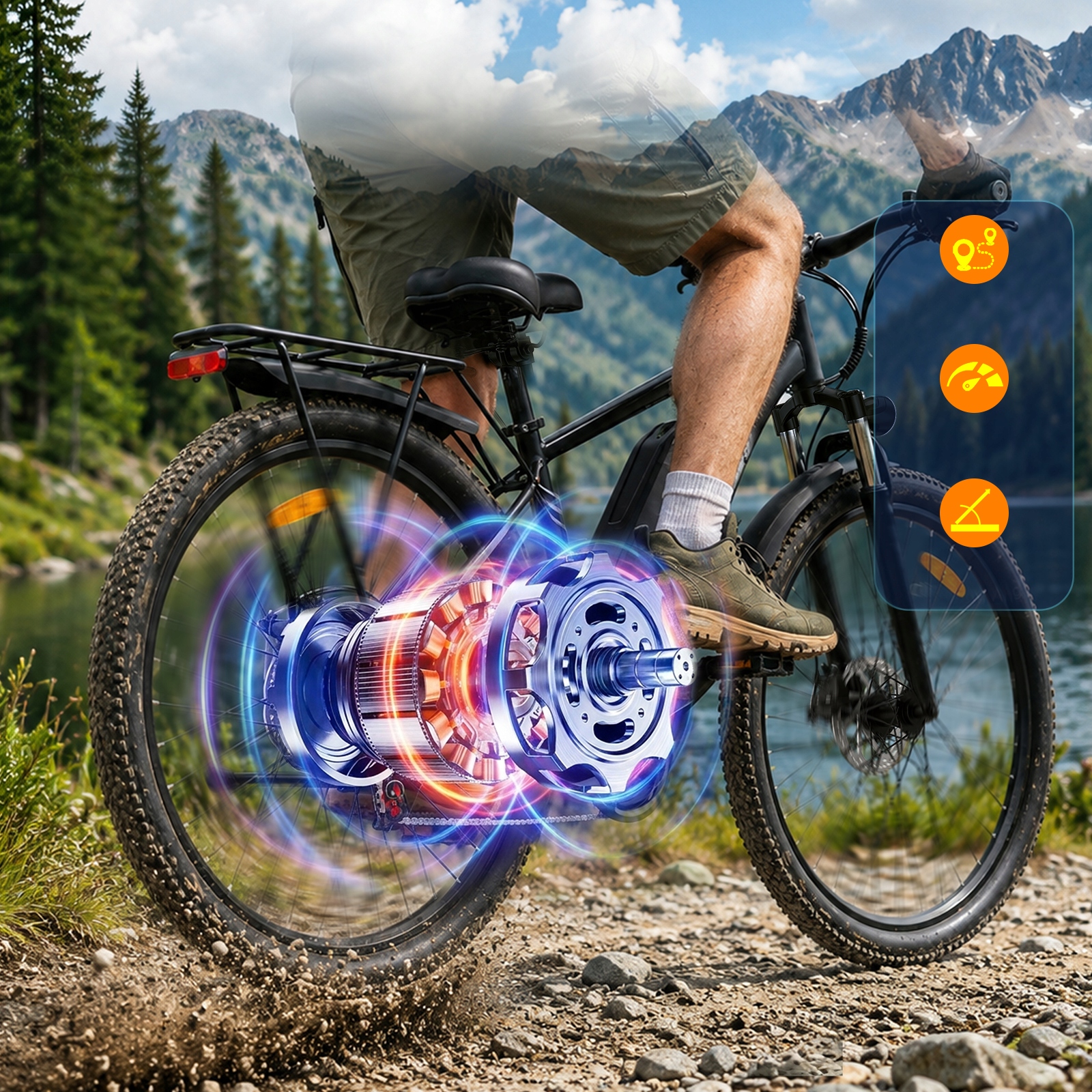 Vyriškas/moteriškas elektrinis dviratis ZAZAWORK CF29 250W 36V 15AH 100KM 29" MTB
