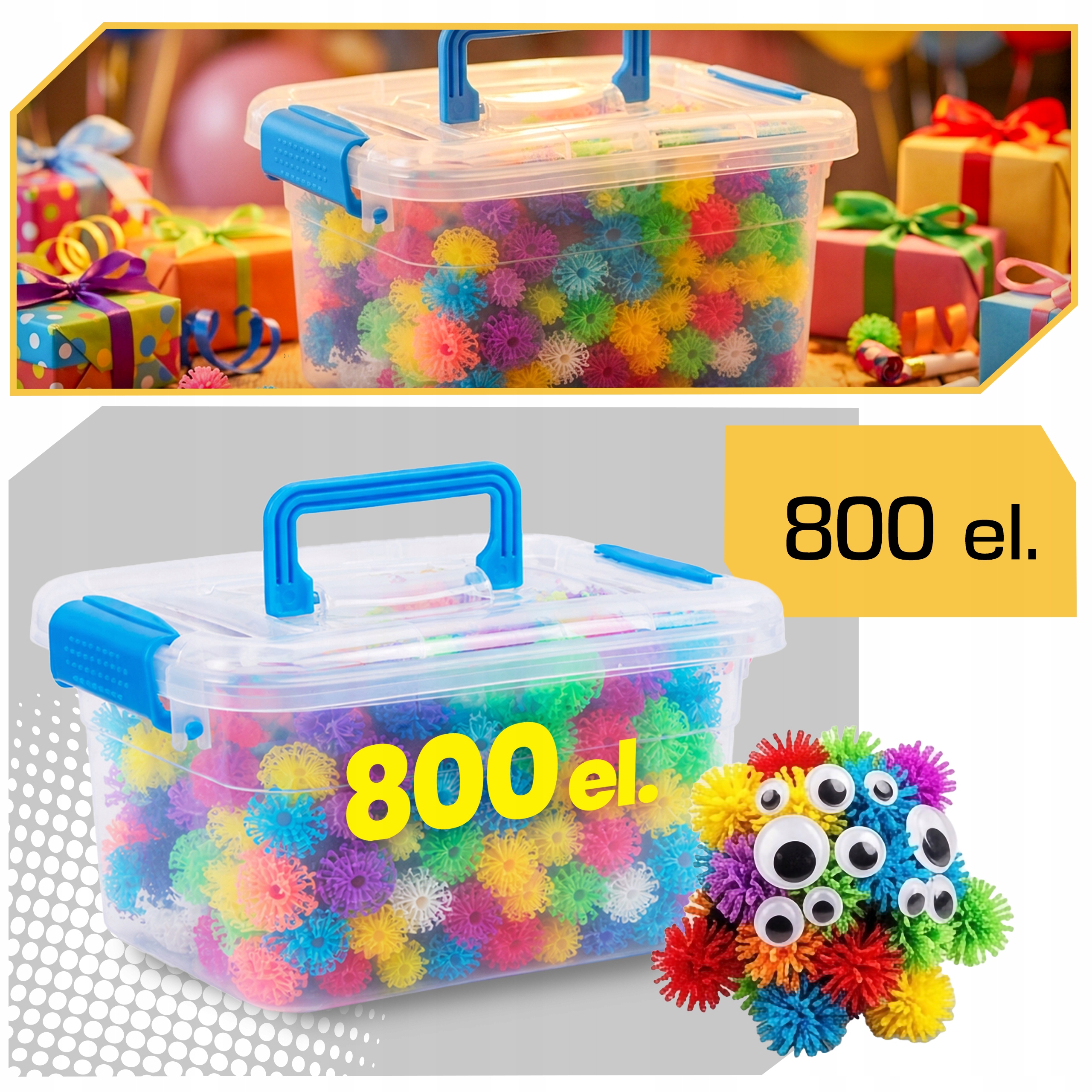 Lewer kūrybiški blokeliai vaikams 800 elementų