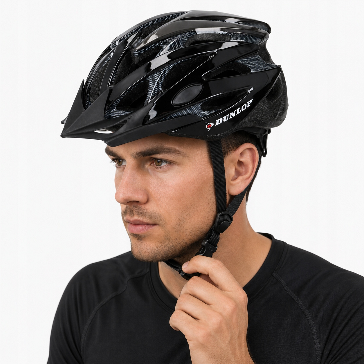Dunlop reguliuojamas MTB paspirtuko dviračio šalmas juodas dydis M 55-58 CM