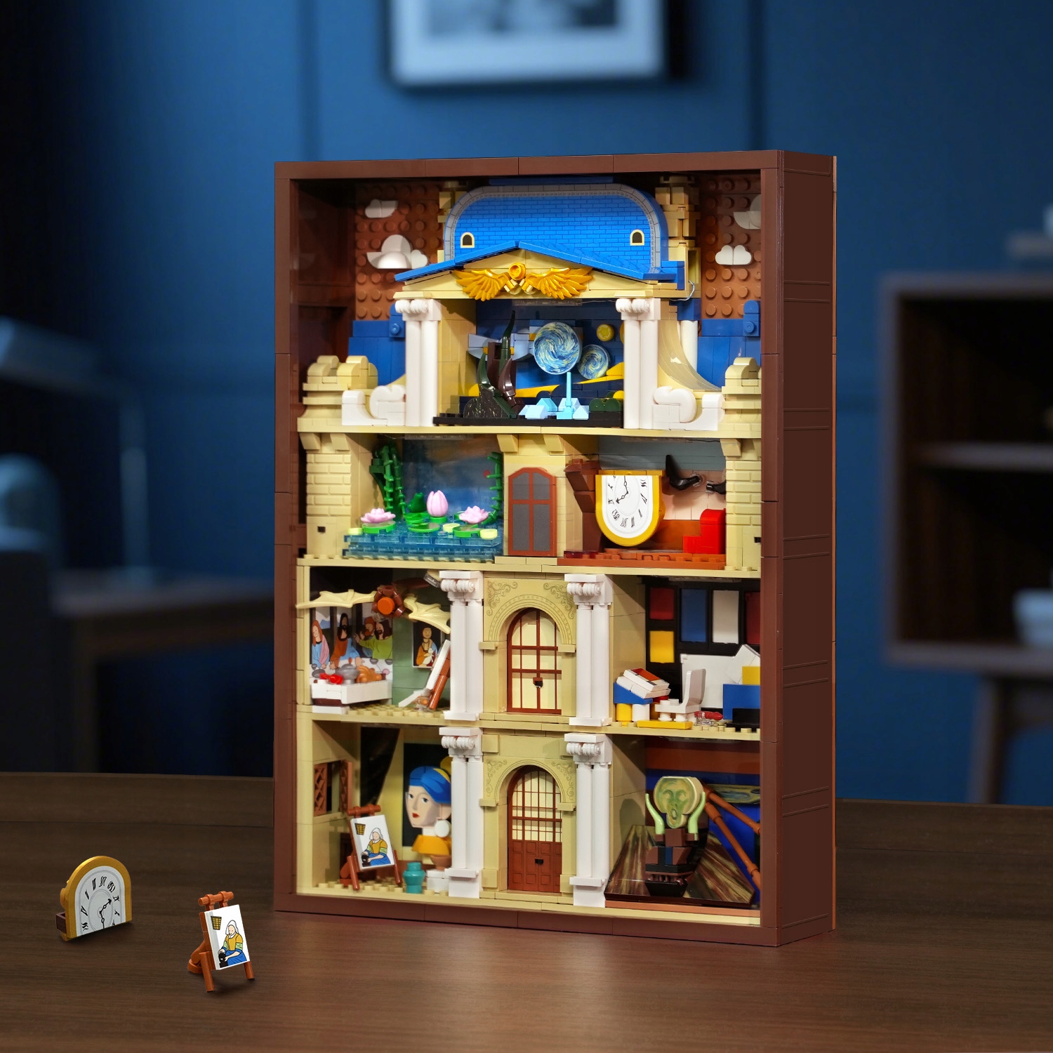 KNYGŲ BLOKAI NOOK PUZZLE HOUSE KNYGNYNAS STARRY NIGHT SCREM DOVANA 7 viename