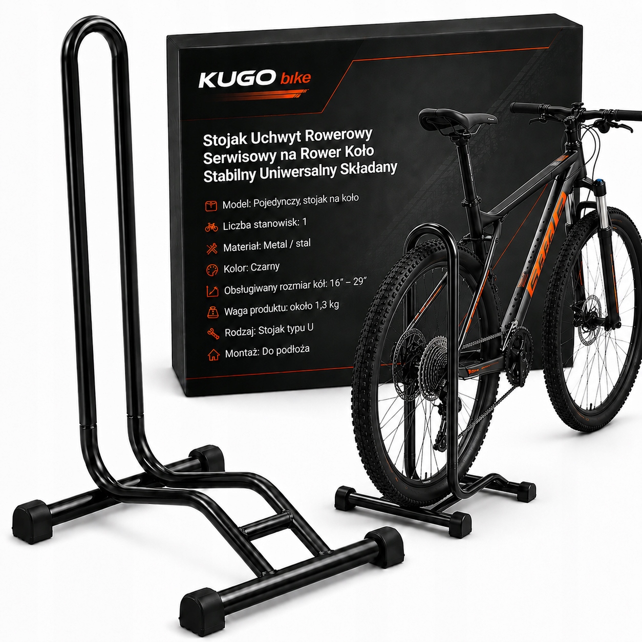 Dviračių stovo servisas Dviračių laikiklis Stabilus ratams Universalus 16"-29"
