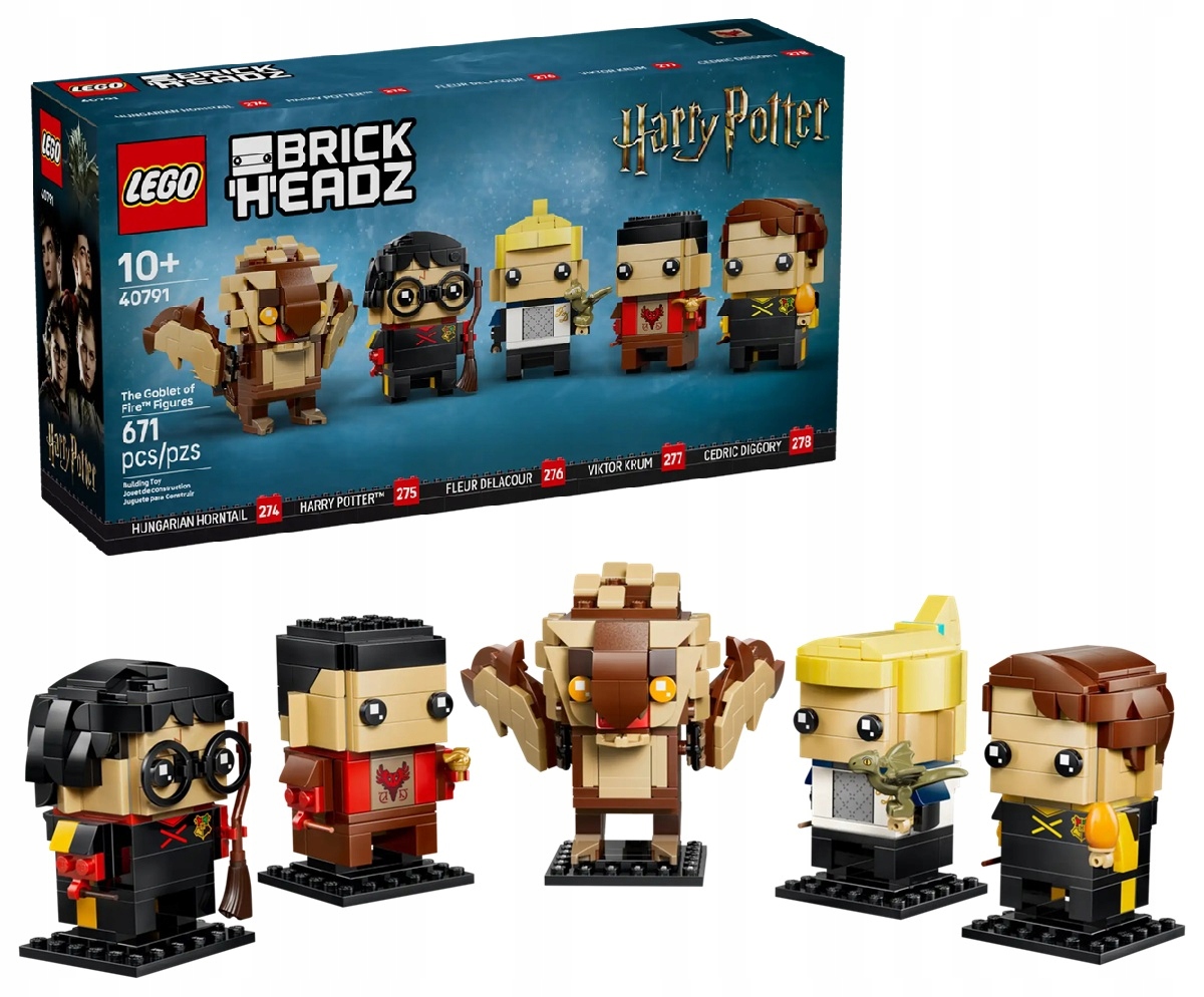 LEGO 40791 Hario Poterio BrickHeadz Ugnies figūrėlių taurė Ugnies taurė NAUJIENA