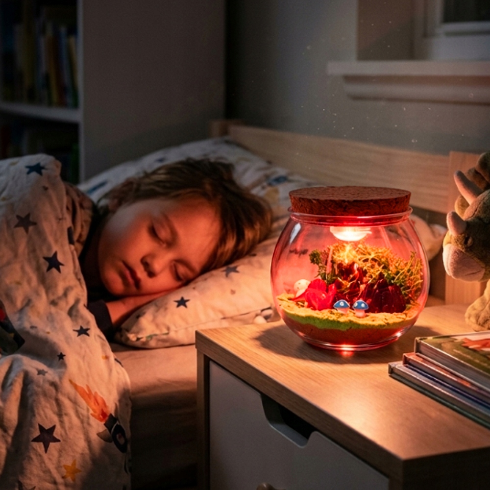 DINOZAURŲ TERARIUMAS „pasidaryk pats“ lempa su nuotolinio valdymo pultu DOVANAMS VAIKAMS