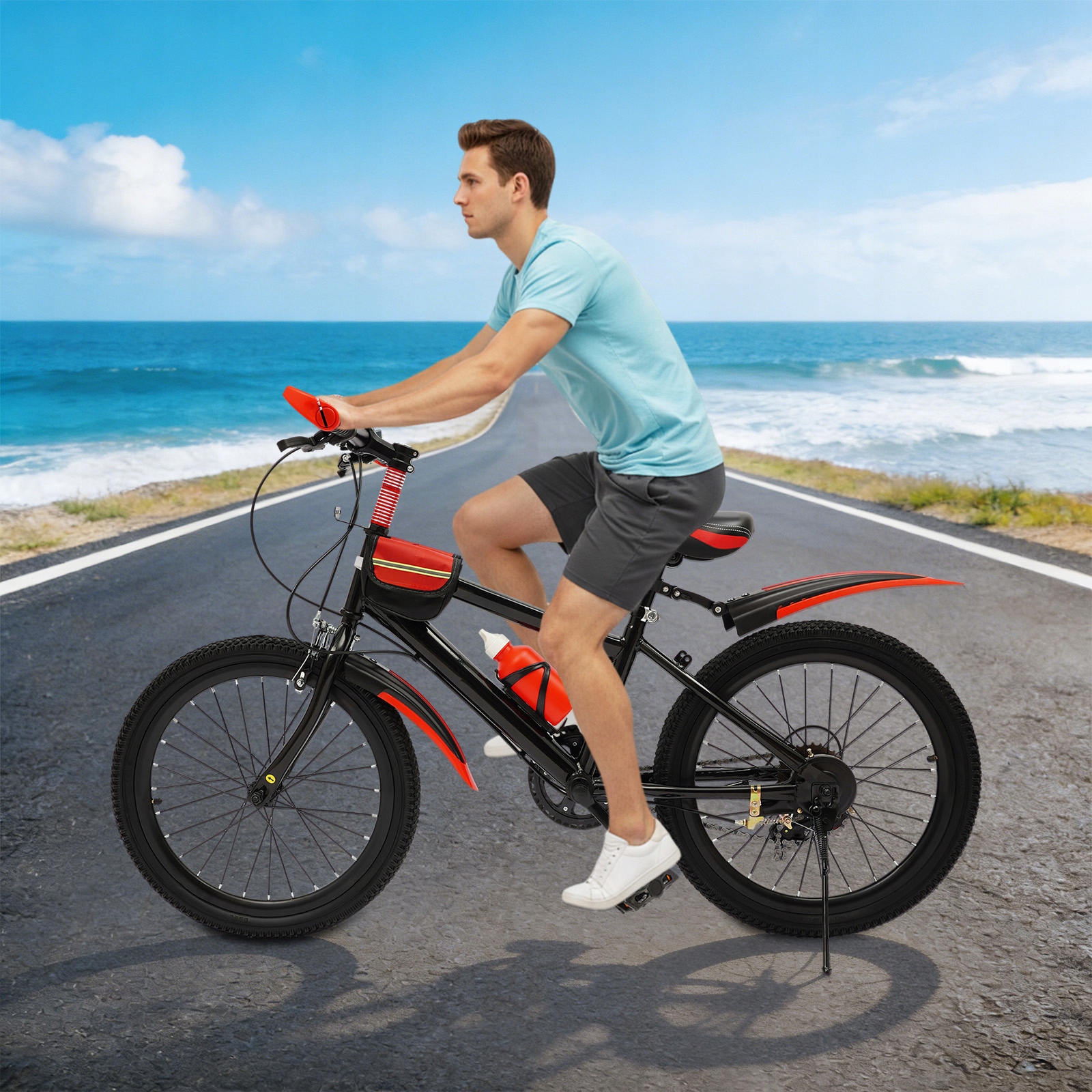 Jaunimo kalnų dviratis 20" 7 greičių 1,3–1,5 m ūgio vaikams