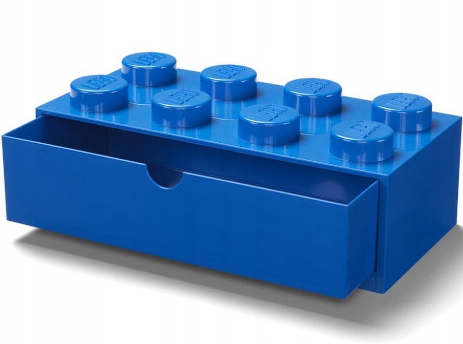 LEGO klocinių dėžutė 8 mėlyna darbastalio