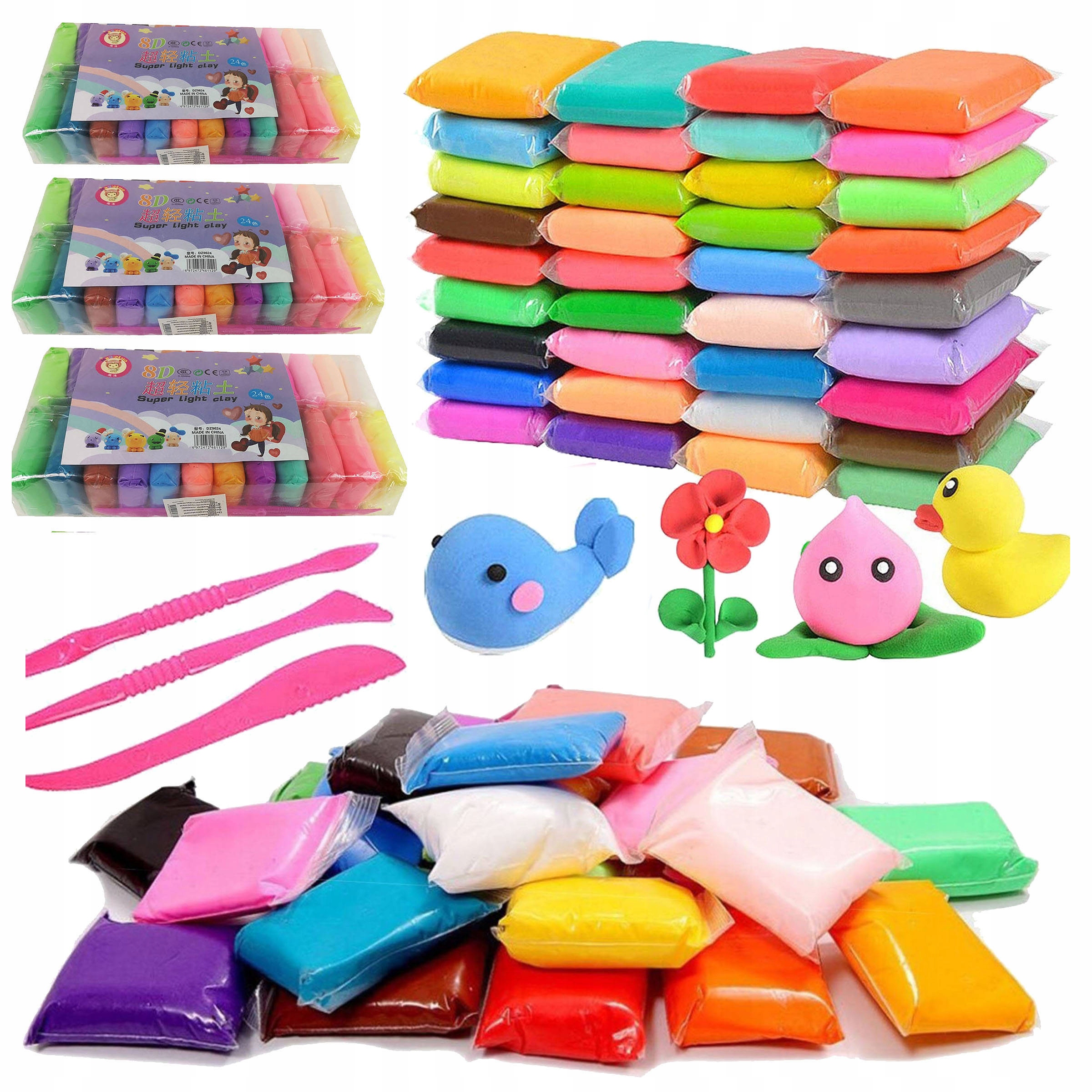 Plastmasinė masė Magic, 108 vnt., minkšta
