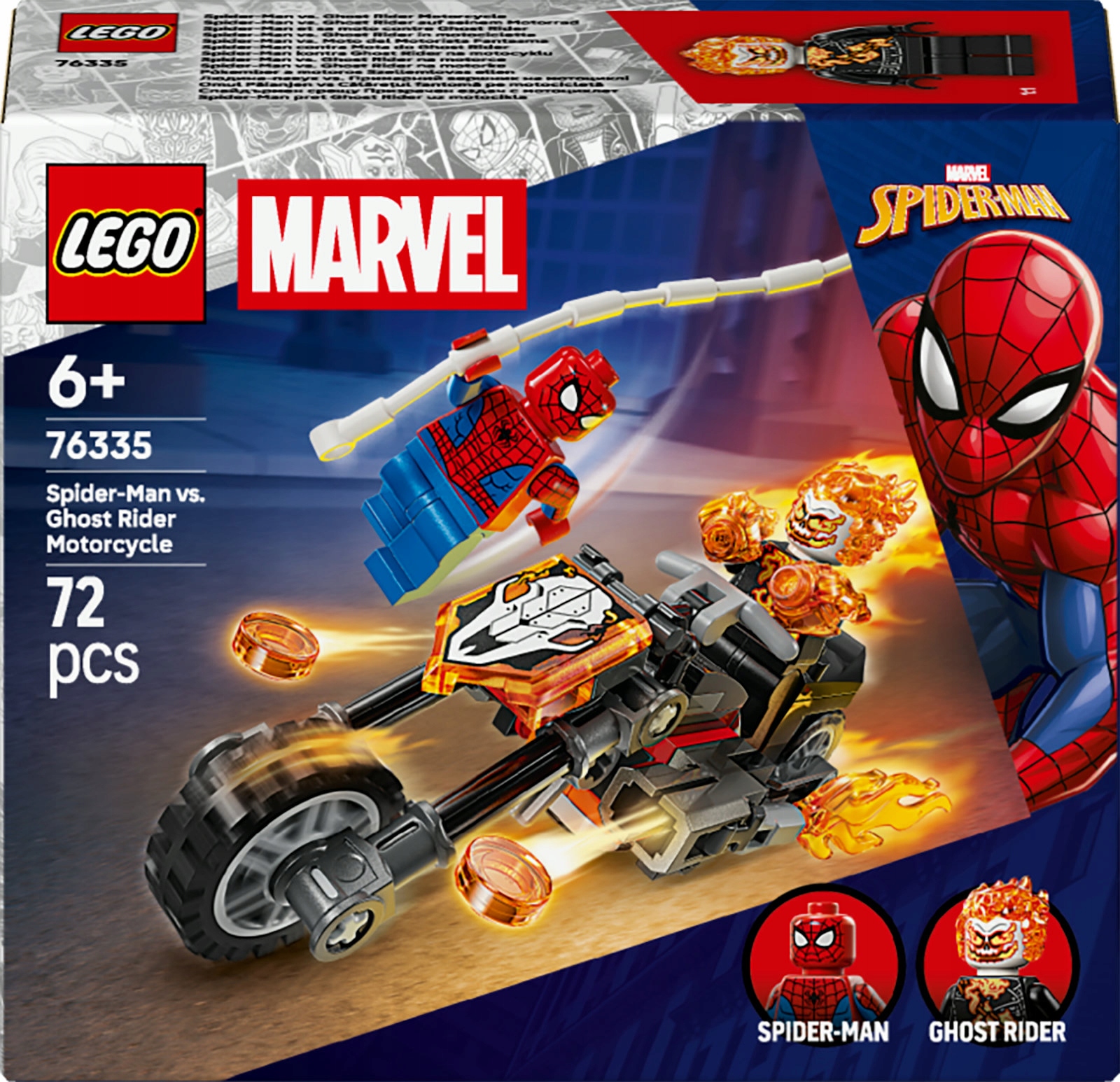LEGO Marvel Spider-Man kontra Ghost Rider motocykl 76335