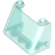LEGO skaidri mėlyna szyba 3823 2x4, 3 vnt.