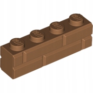 LEGO grąsinė 1x4 nugato spalvos 50 vnt
