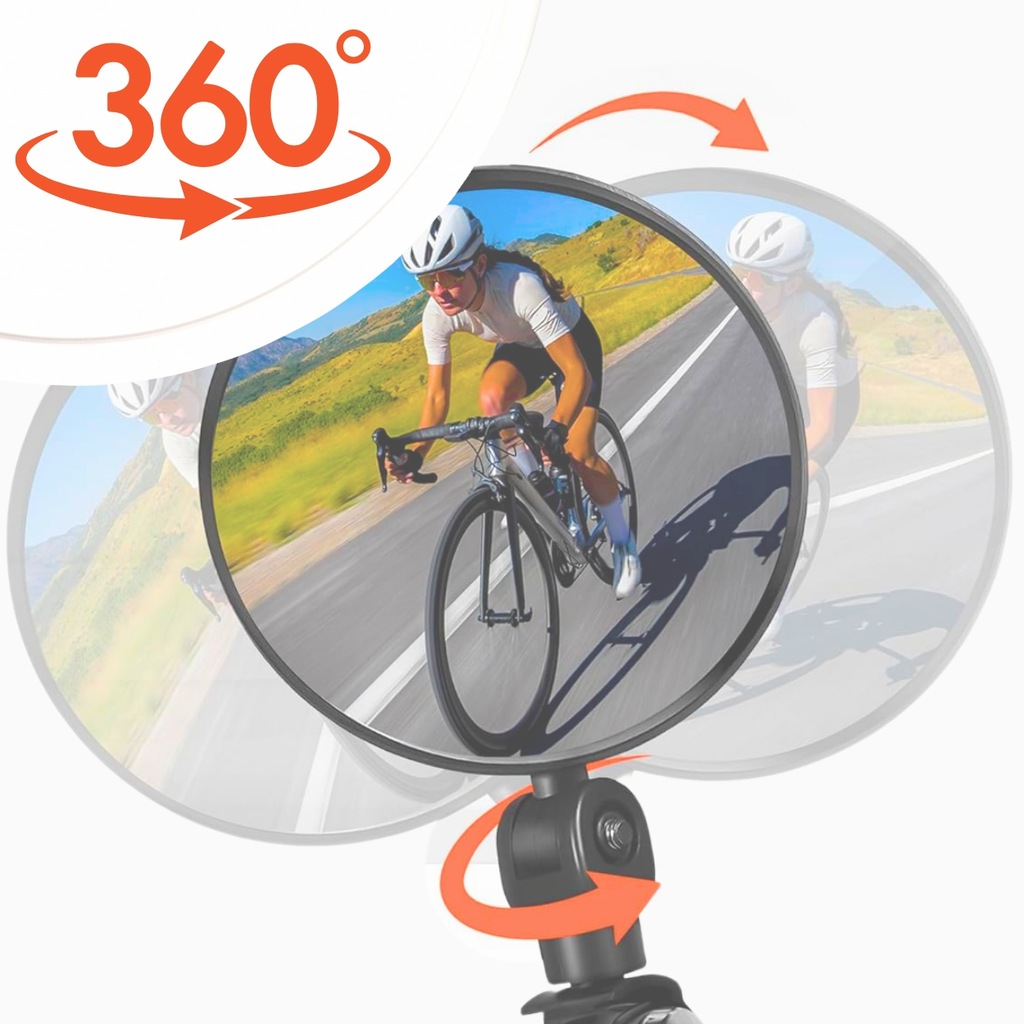 DVIRAČIO VEIDRODŽIS DVIRAČIO VAIRUI SU svirtimi, ATGALINIS IŠGAUKTAS 360
