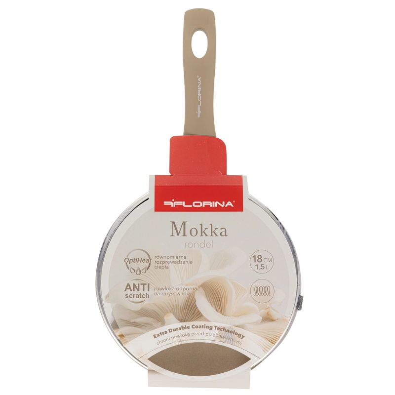 FLORINA Aliuminis puodas Mocha 18 cm 1,5L