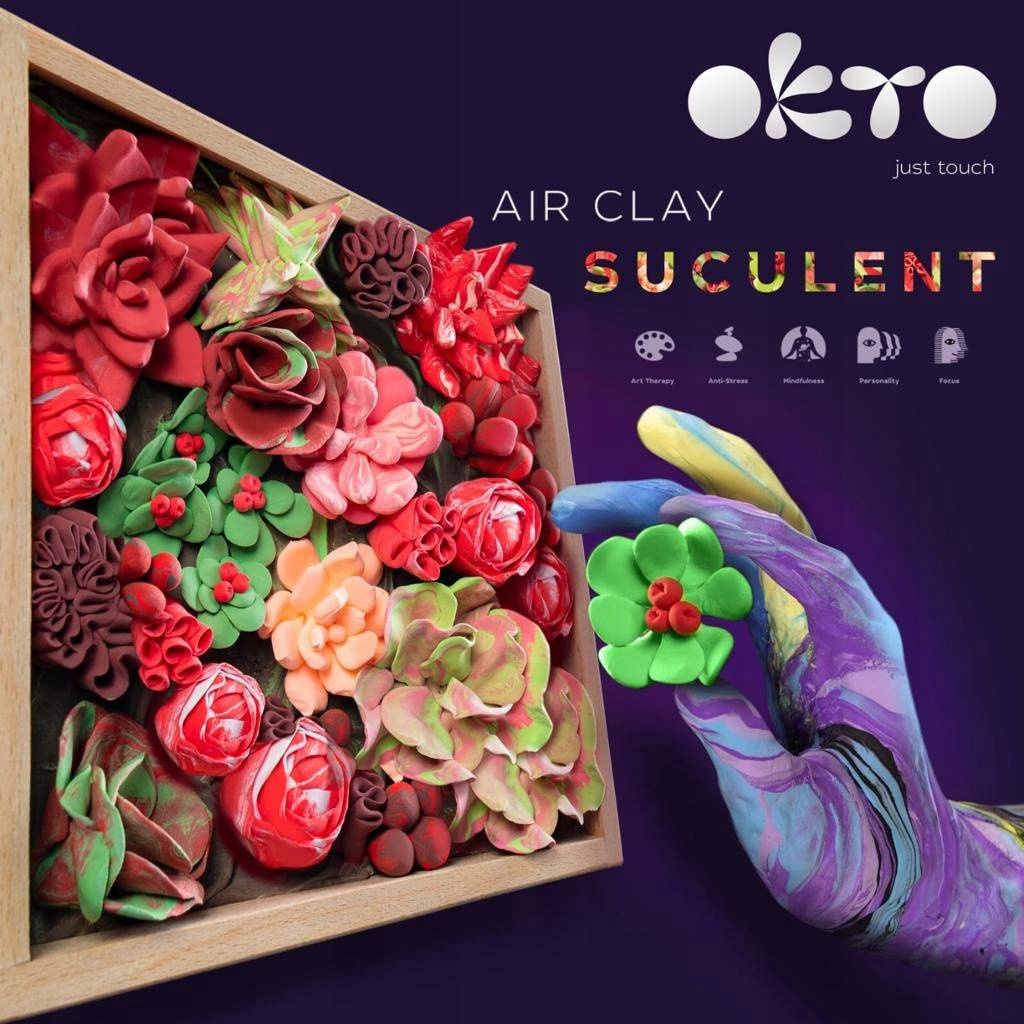 Ciastolina gėlės DIY rinkinys Okto 10011