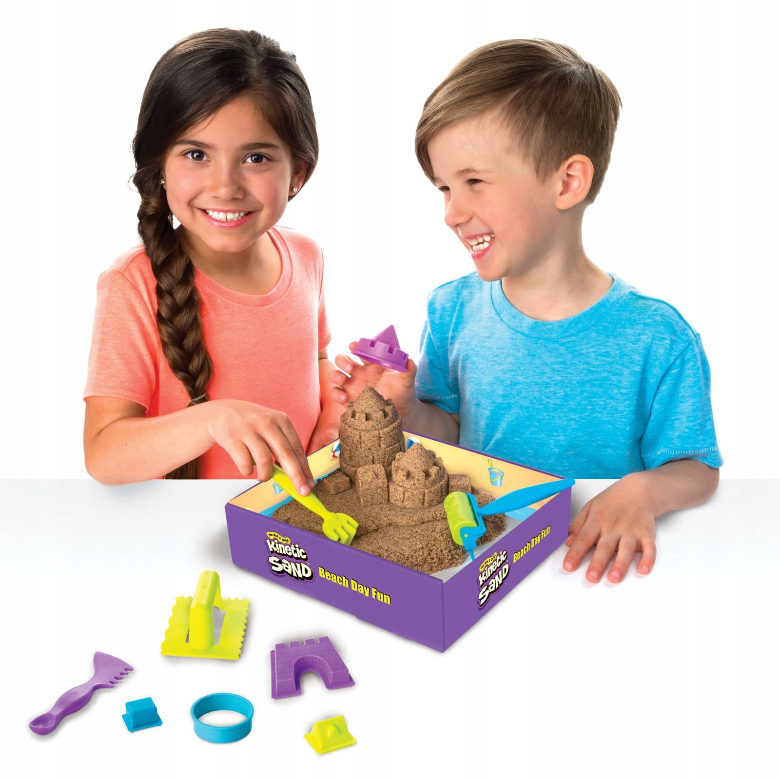 Spin Master kinetic sand pilis su aksesuarais 570 g