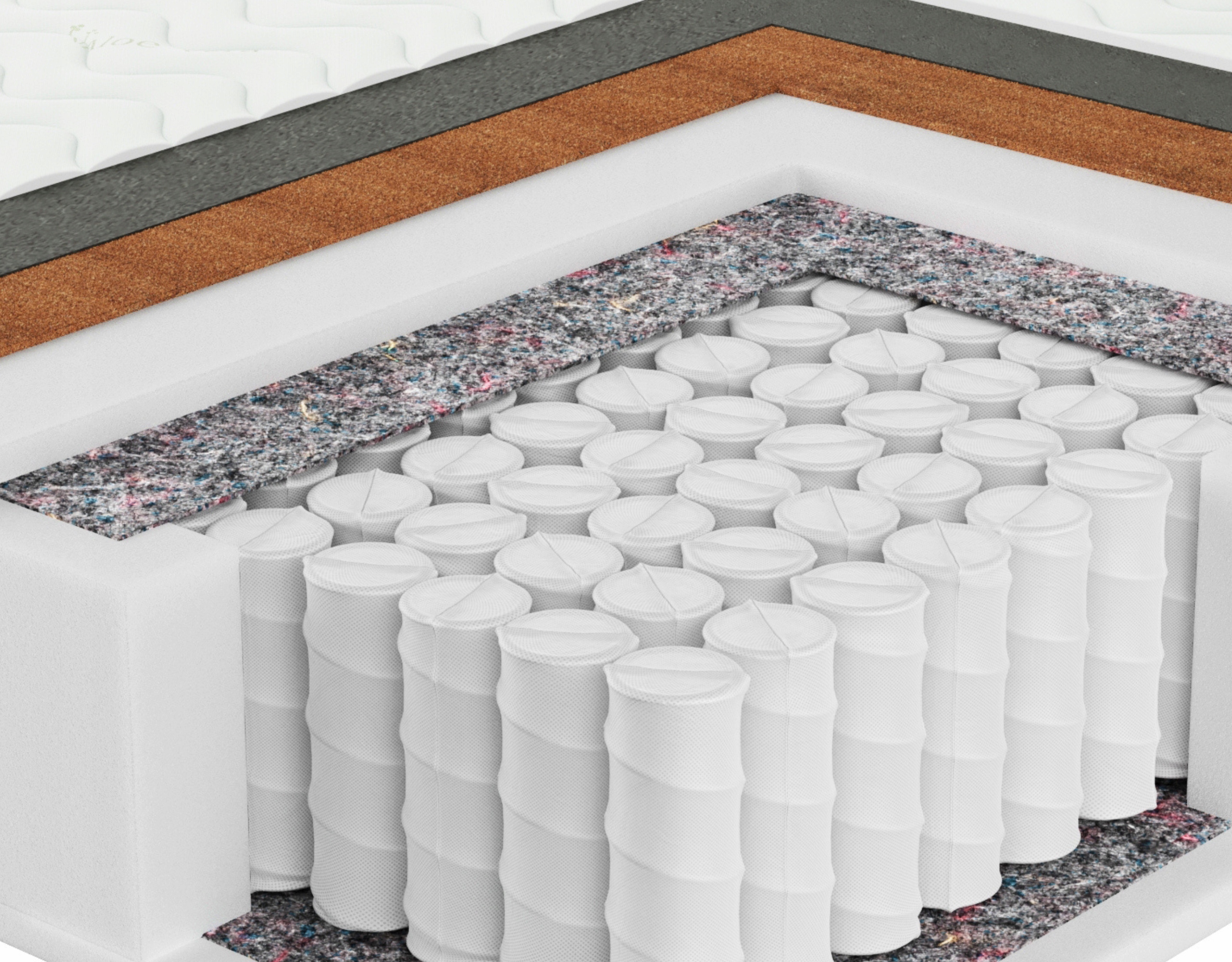 ČIUŽINIS 140x200 Spyruoklinis - SENPURO NATURAL COMFORT - HARD - H3 / H4