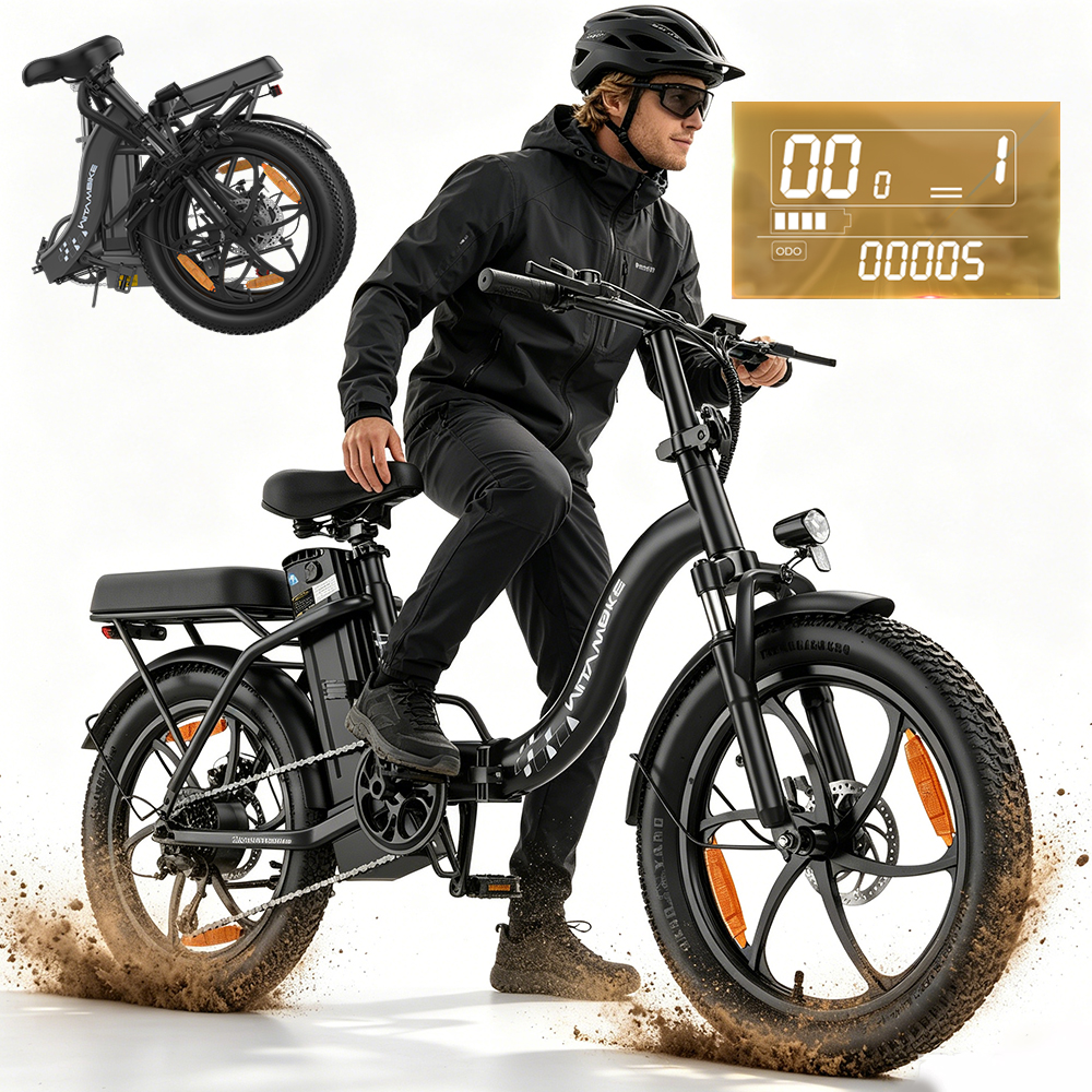 2026 m. sulankstomas elektrinis dviratis suaugusiems WITAMBIKE 250W 48V 768WH