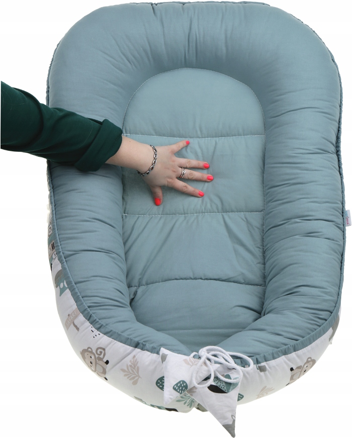 BABY COCOON NEST MINKY PIECE XXL BABYMAM RINKINYS, 7 ELEMENTAI.