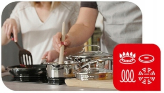 Puodas su dangteliu TEFAL Duetto+ 16cm, indukcinis, nerūdijantis plienas