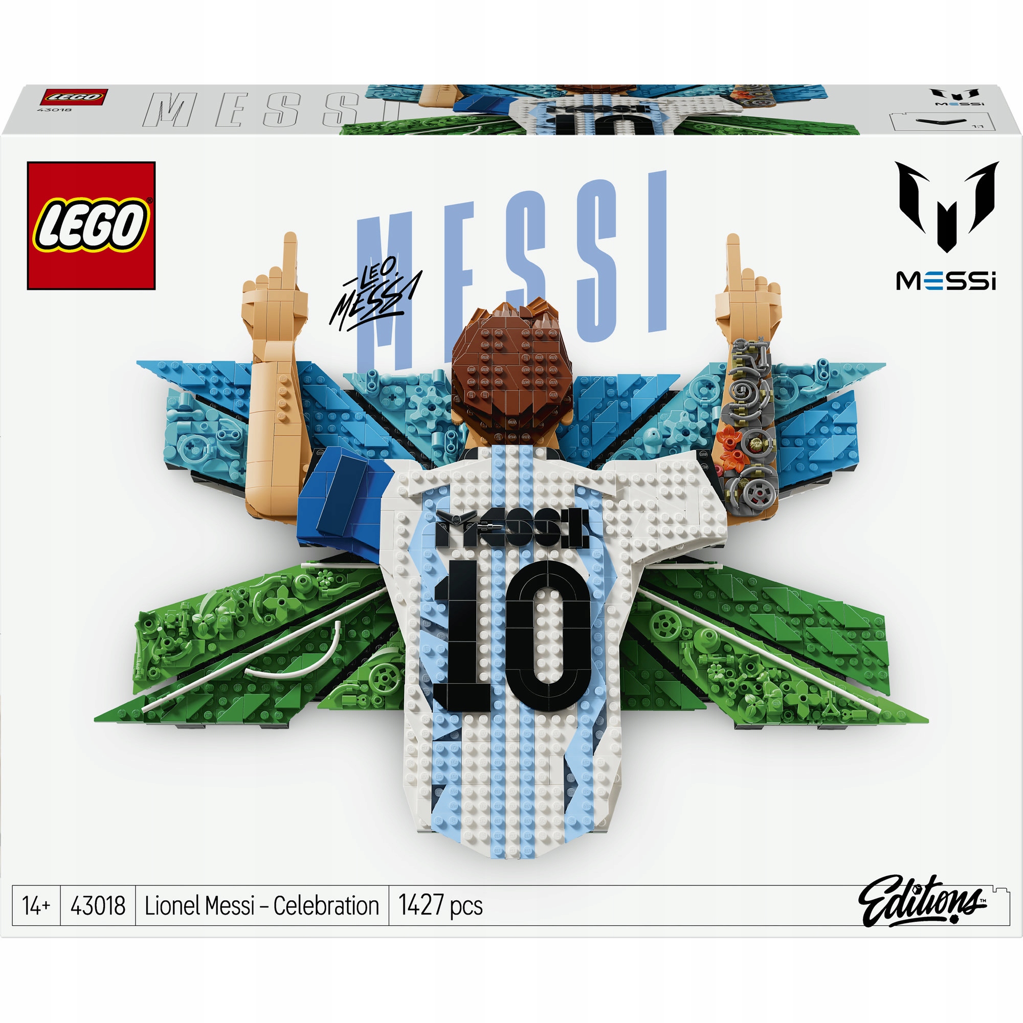 LEGO Editions futbolo 43018 Lionelio Messi šventė