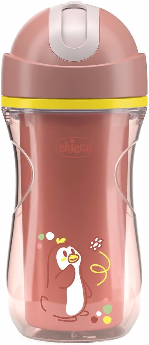 Chicco Sport Cup rožinis 266 ml, atsparus įkandimams 14+ mėn