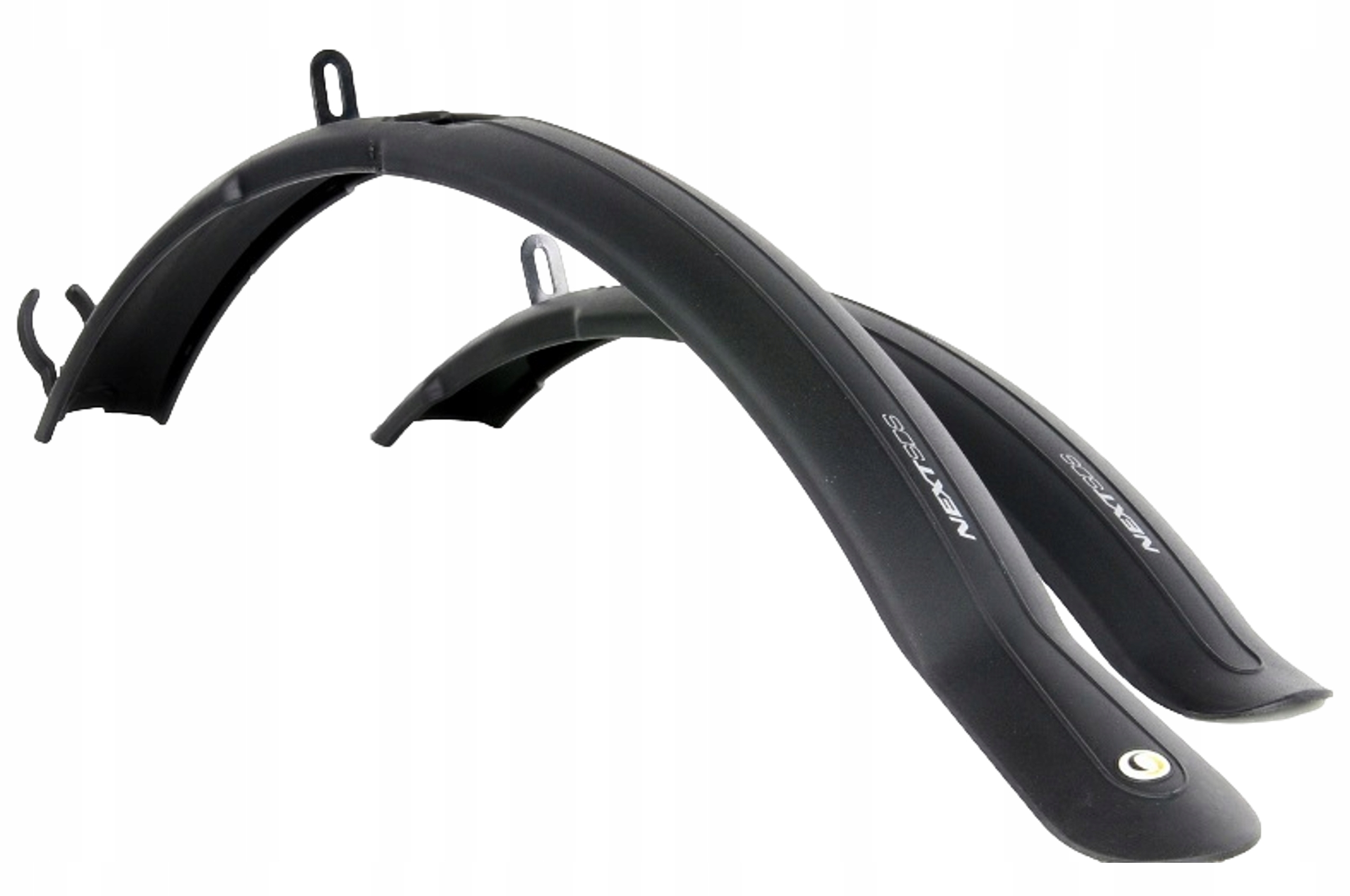 PILNAS DVIRAČIO SPARŲ RINKINYS PRIEKINIS GALINIS JUODAS 24 26 27 28 eBIKE