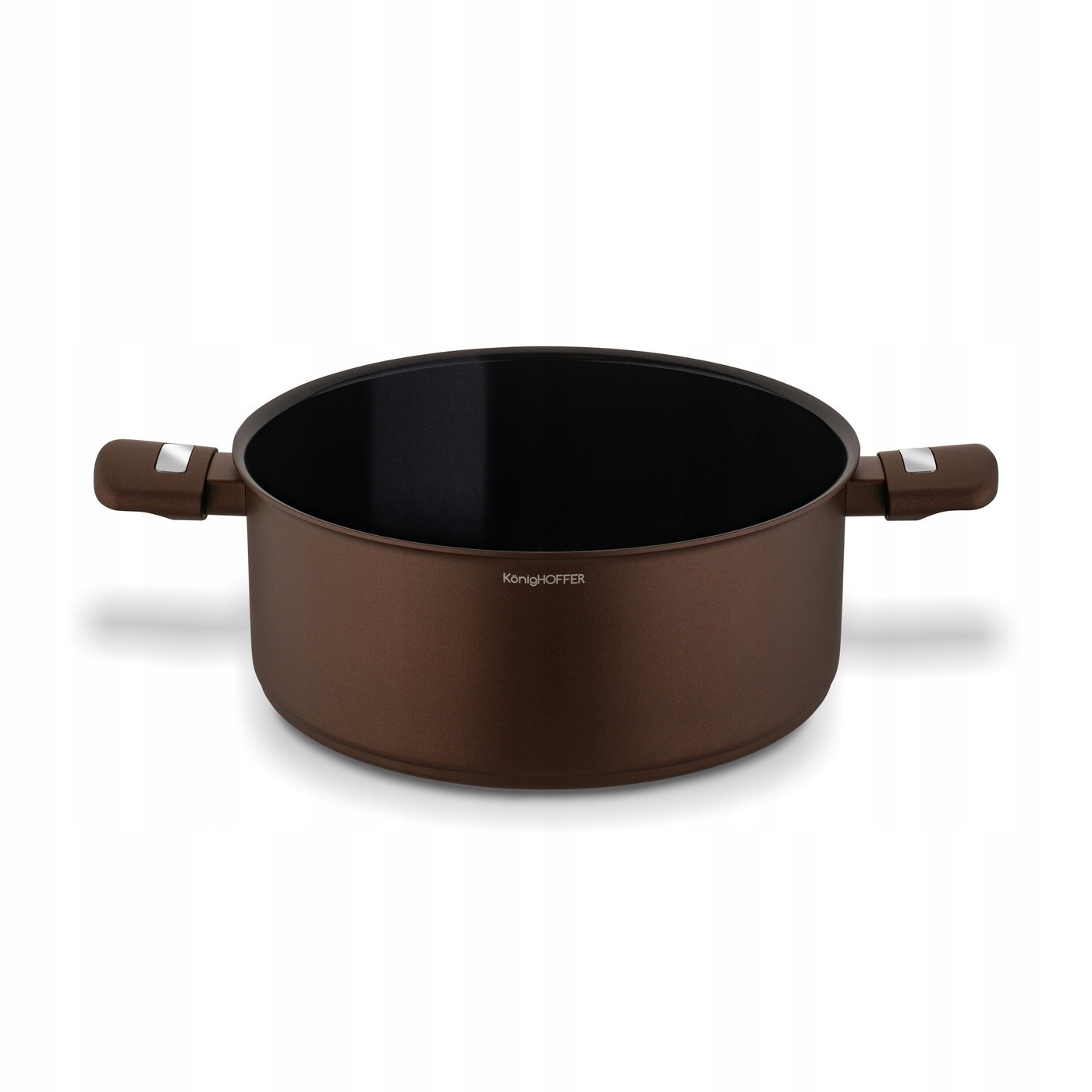 KERAMINIS PUODAS su dangteliu indukcinis dujos Konighoffer Reno Brown 28cm 7l