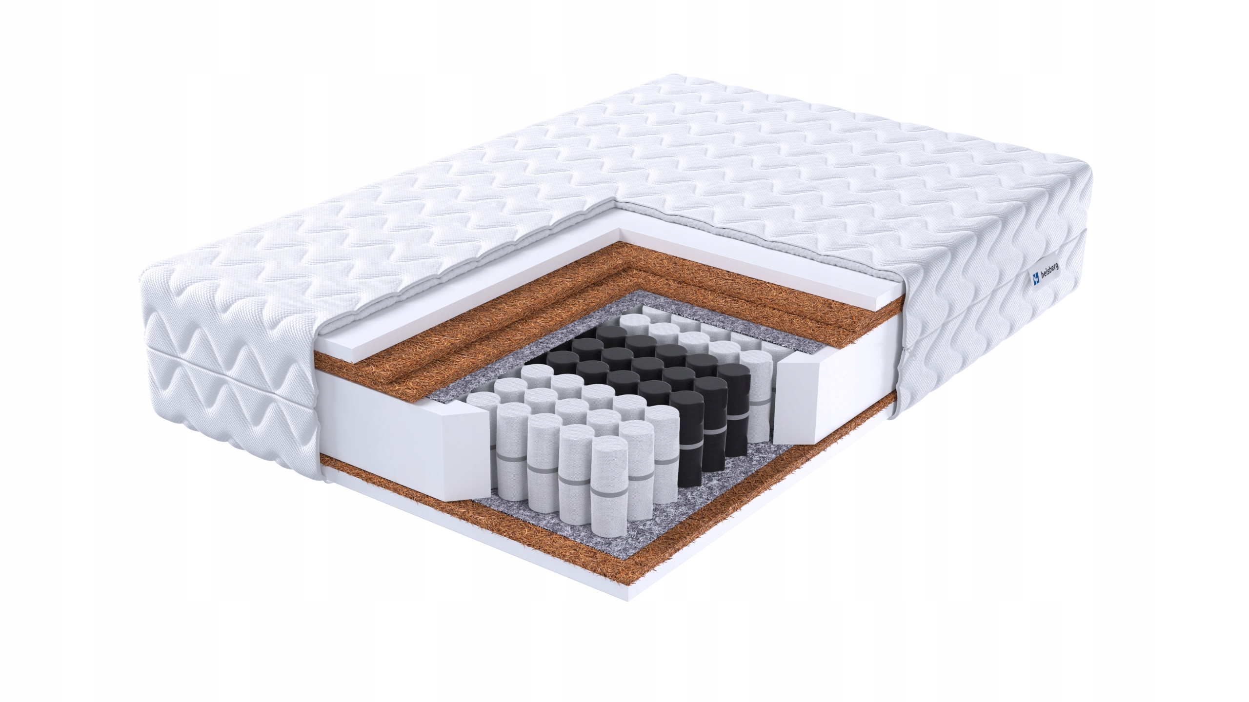 ČIUŽINIS 160x200 BIS kišenės zonos SUPER HARD 3X COCONUT H4/H5 23 cm HEISBERG