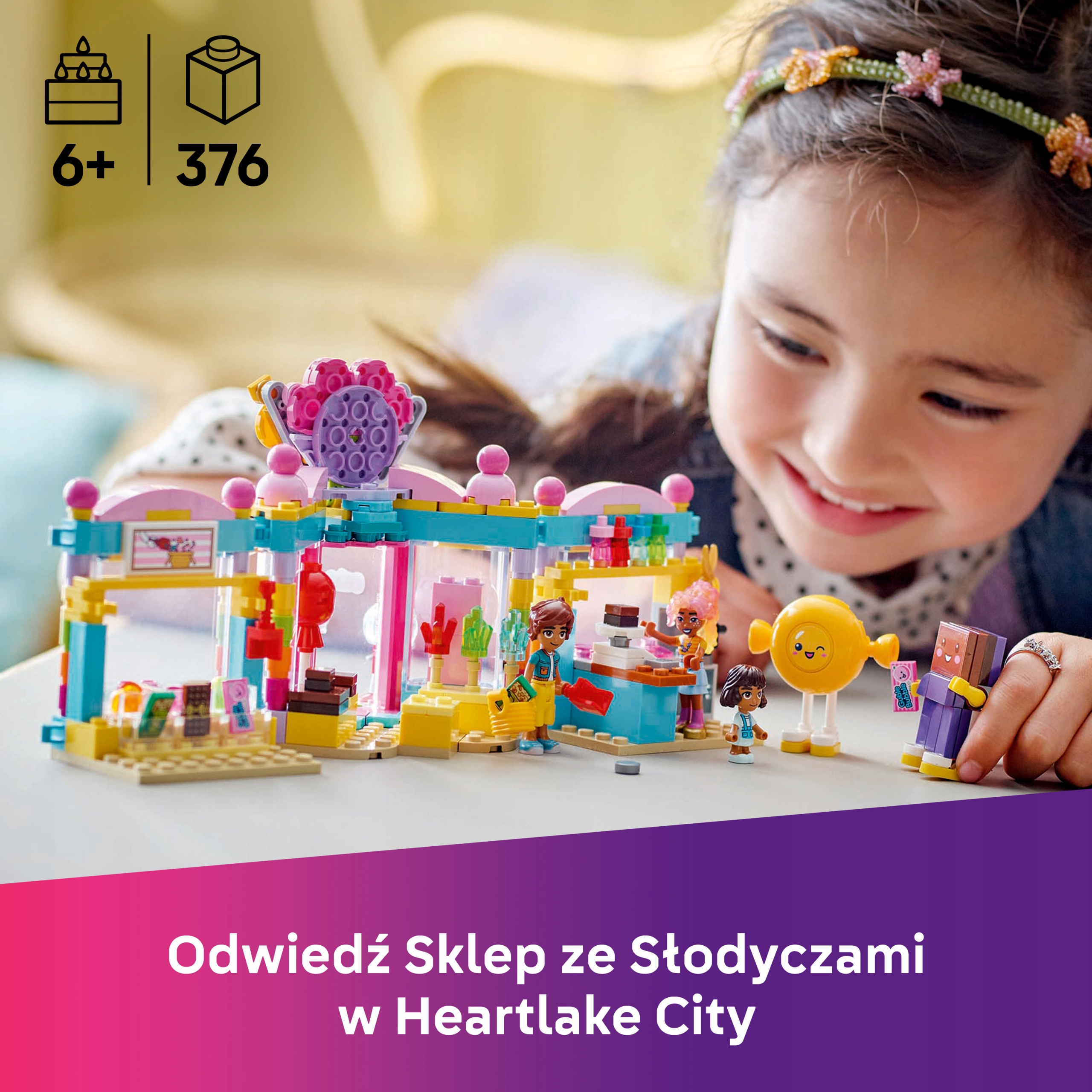 Lego Friends saldainių parduotuvė Heartlake 42649