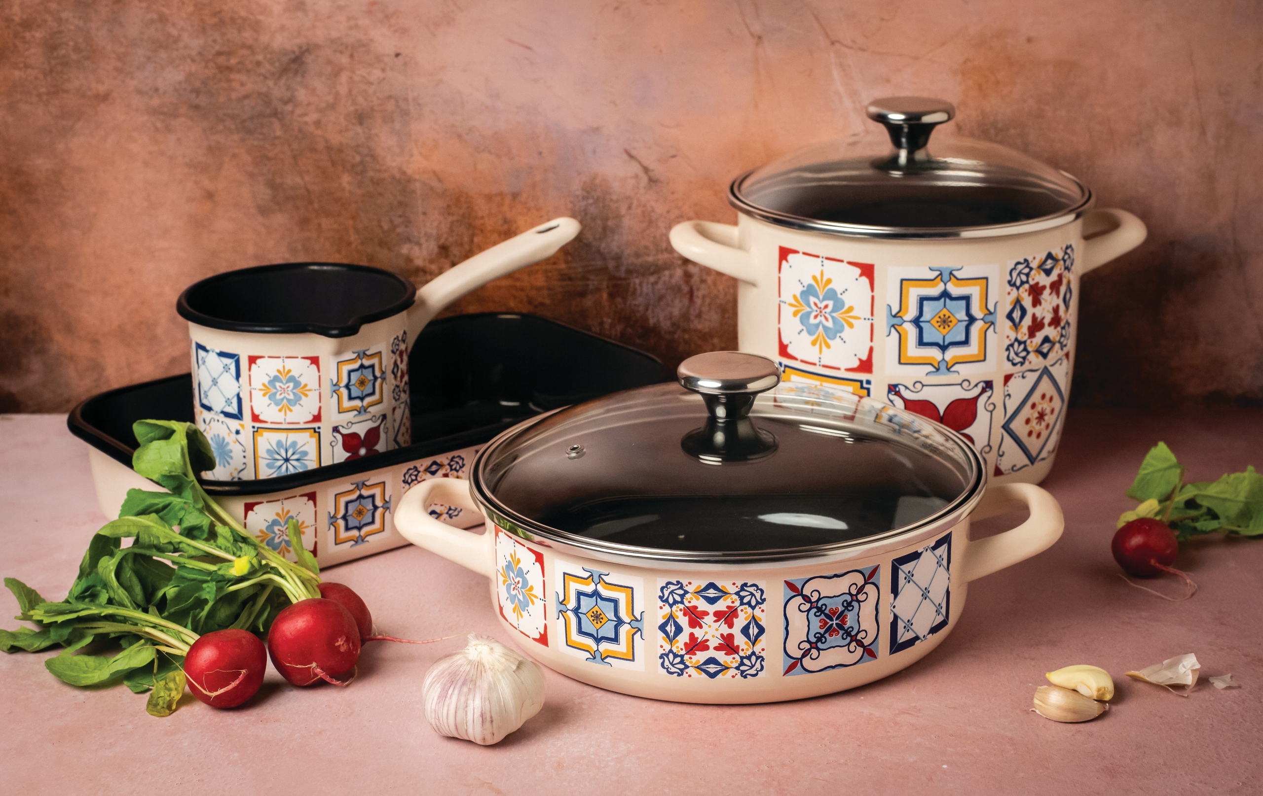 Emaliuotas puodas 16 cm 1,9 l Metalac Porto