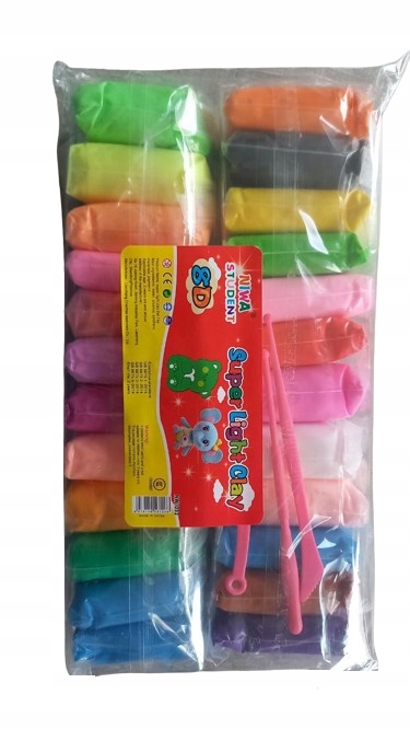 POLYMER PLASTICINE SENSO PUTO MOLIS JAUTINIS MASĖS RINKINYS iš 24