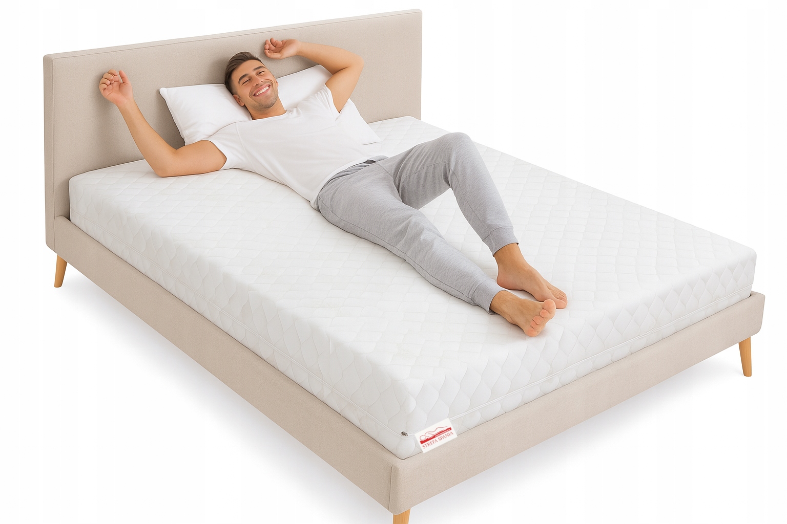 Čiužinys 160x200 GET SLEEP su kokoso spyruokle Yellow Night Comfort+ h3/h4
