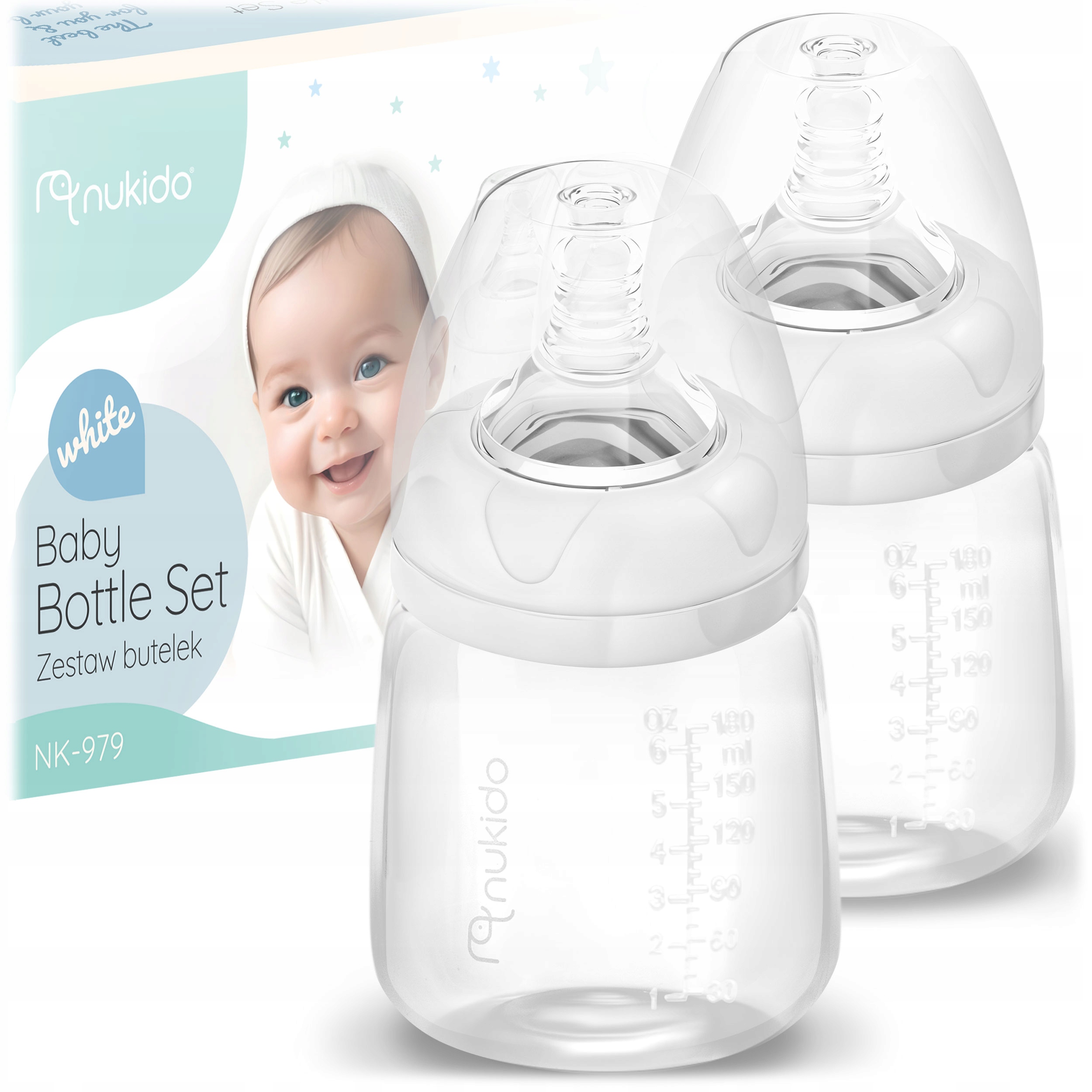 Nukido butelis 180 ml, 2 vnt., dinaminis smailutis