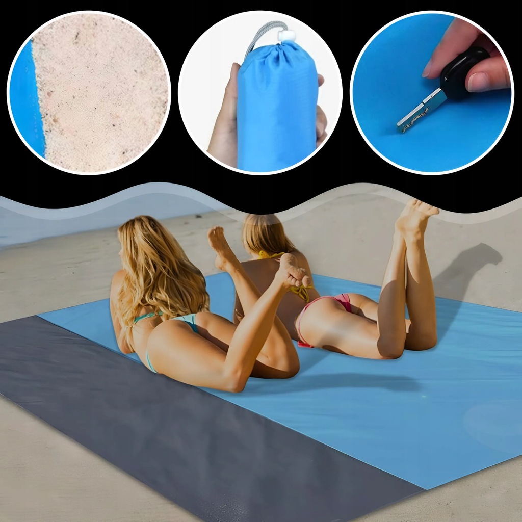 MEMFLOW vandeniui atsparus piknikinis kilimas 200x210