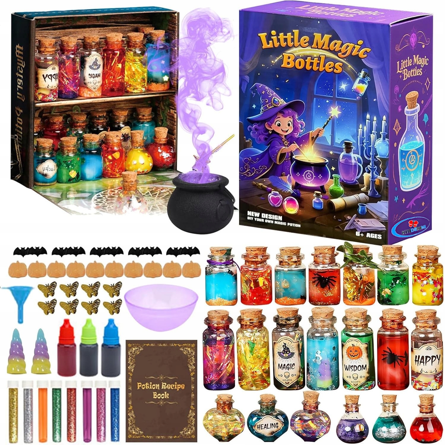 VEIKLIŲ POTIONS RINKINYS KŪRYBINĖ DOVANA VAIKAMS