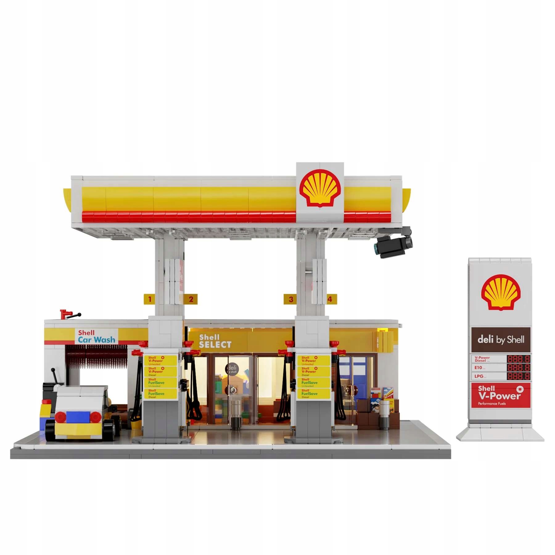 Cada konstruktoriai stotis degalinė Shell 1309 el. su LED