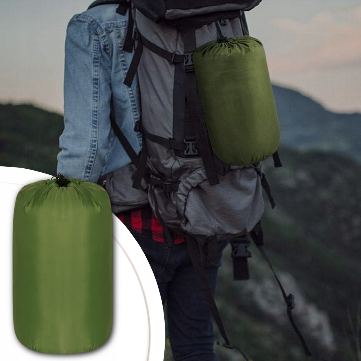 TURISTINIS KEMPINGAS miegmaišis MUMIJOS TURISTINIS SKILTELĖS ŠILTAS ŠVIESUS GABUTĖLIS