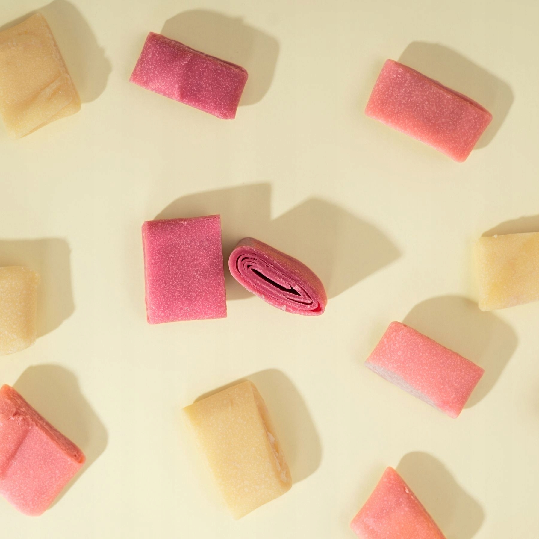 Sveikas užkandis be cukraus Rolls 6 skoniai Gumirolls Mango Blueberry ir kt