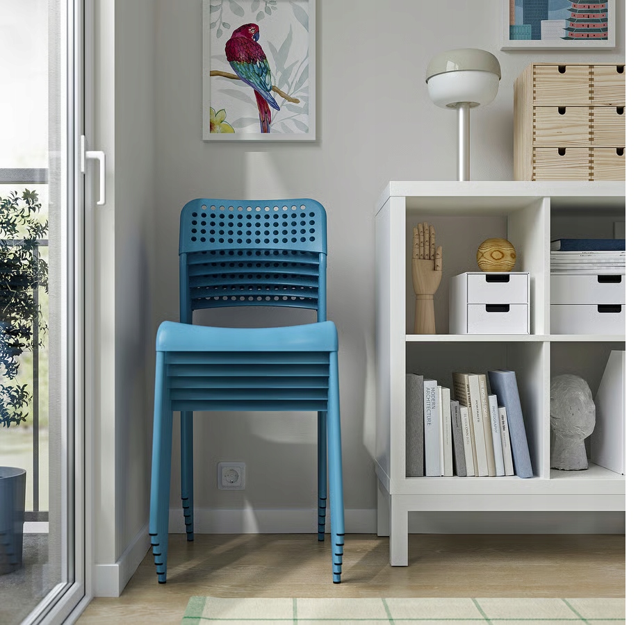 VIRTUVĖS BALKONINĖ KĖDĖ, MĖLYNA IKEA SANDSBERG