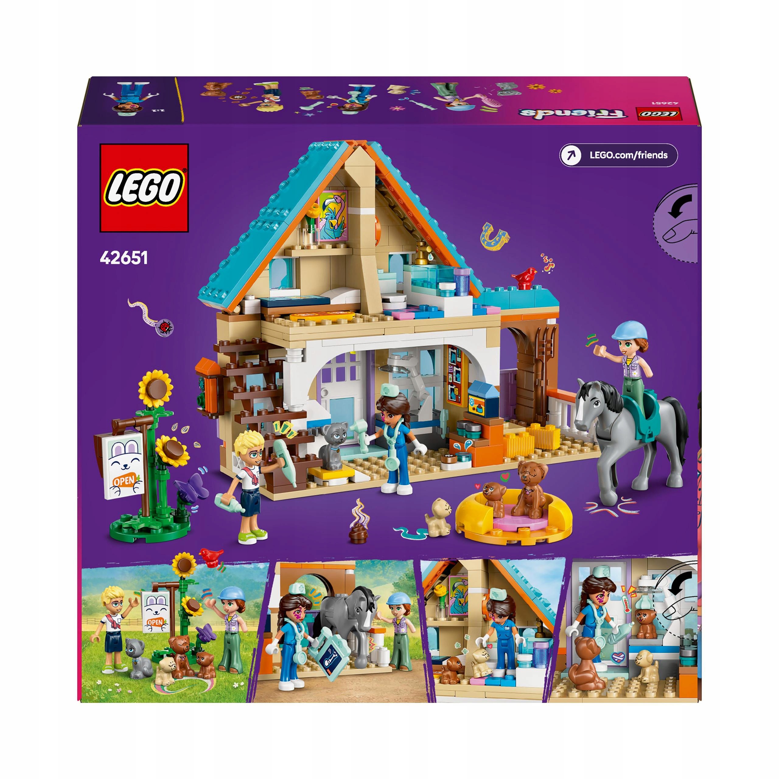 LEGO Friends 42651 žirgas ir gyvūnų klinika