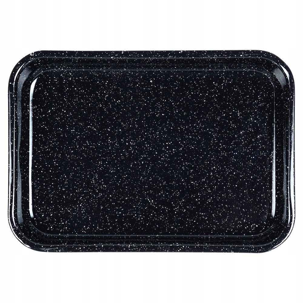 Kepimo skarda 34X24X4.5CM 2.5L JUODAS EMALINIS PLIENAS ORKAITĖS