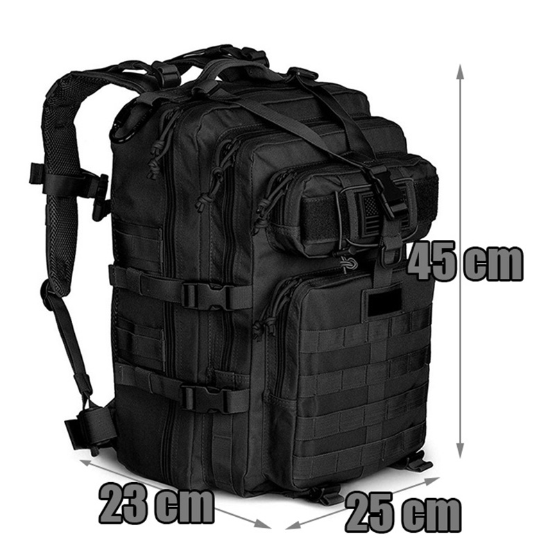 KARINĖ TAKTINĖ KARINĖ KUPRINĖ, VYRŲ SKAUTŲ IŠGYVIMO 35L, JUODAS BK