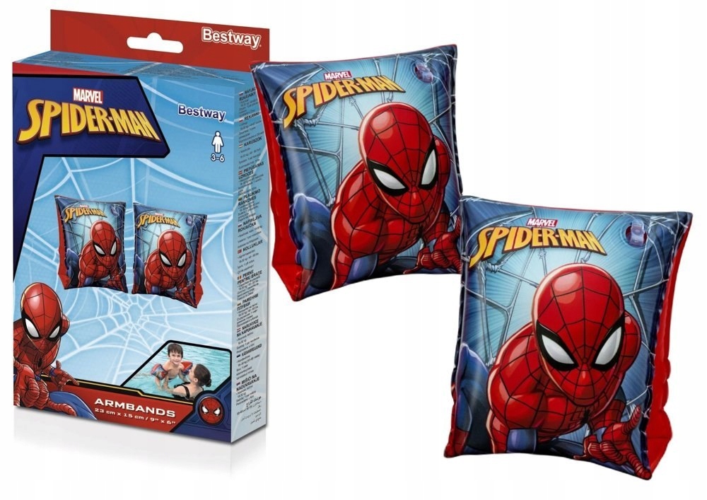 PLAUKIMO RANKOVĖS VAIKAMS PLAUKIAMS SPIDERMAN BESTWAY PLAUKIMO RANKOVĖS