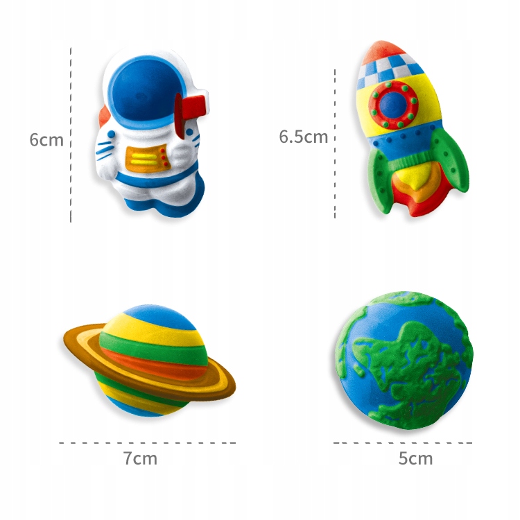 Rinkinys vaikiškoms 3D dinozaurų figūroms dažyti