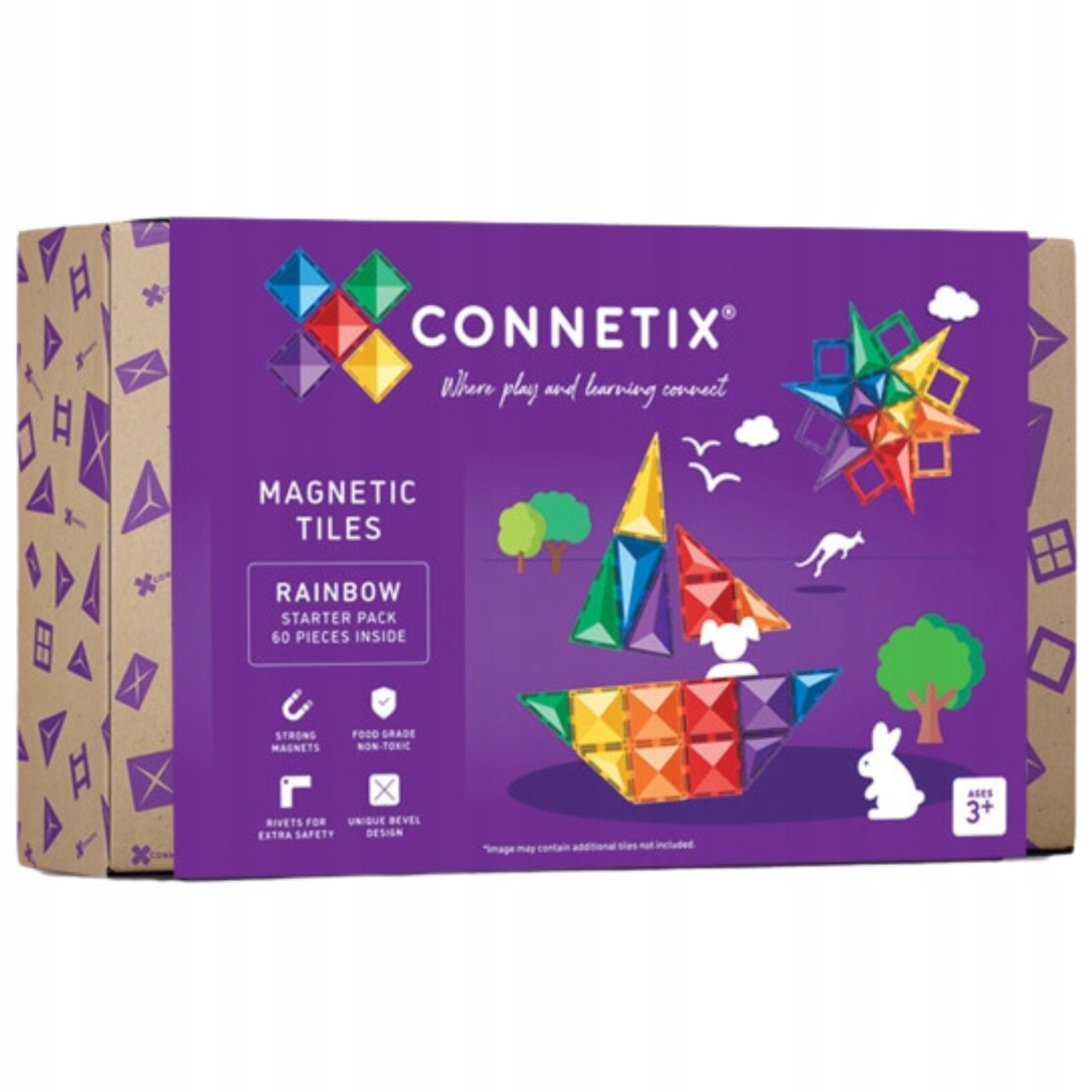Magnetiniai konstrukciniai blokeliai Starter Pack 60 vnt. Connetix