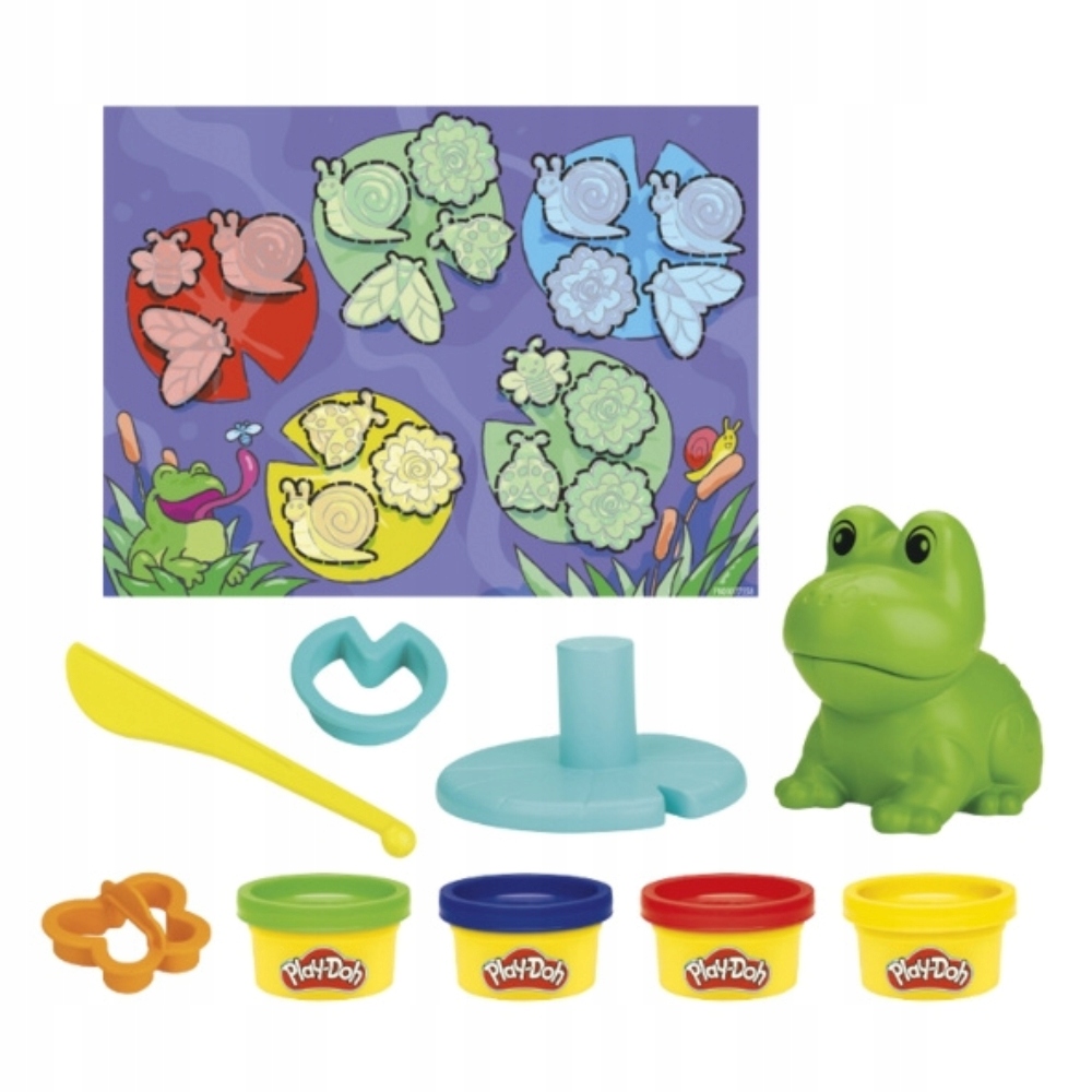 Hasbro Play-Doh pradinis žalias varlė rinkinys