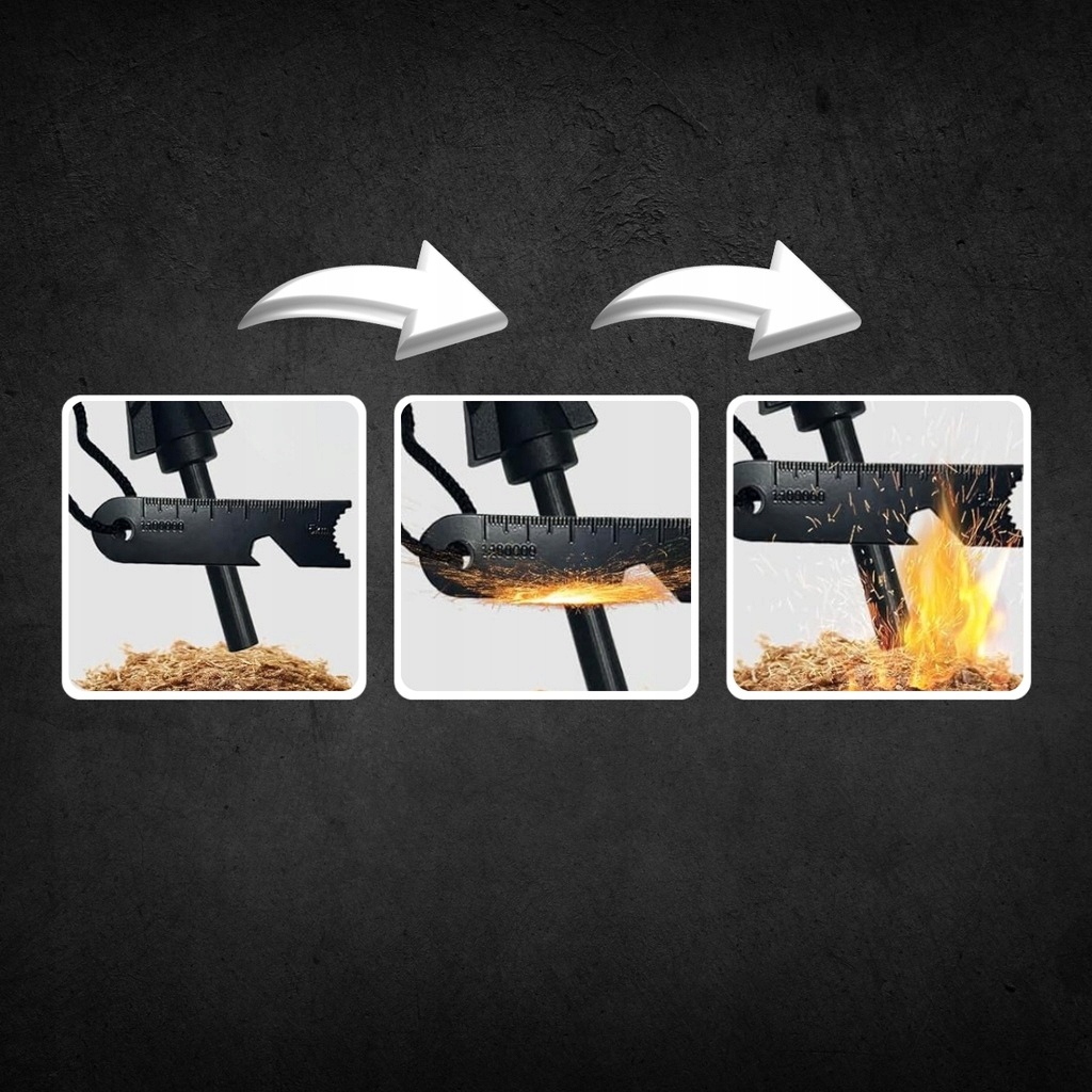 MAGNESIUM FIRST MILITARY FIRE STARTER MAGNETINĖS STOVYKLĖS IŠGYVENIMAS