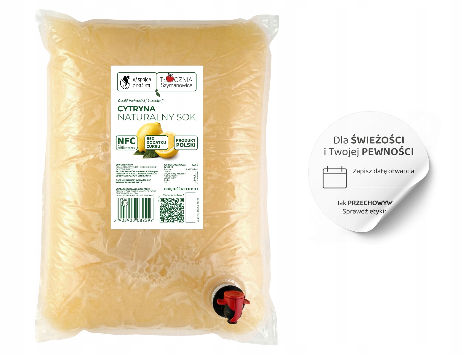 SPAUSTOS CITRINŲ SULTYS 100% NFC FRESH CITRINA 3L