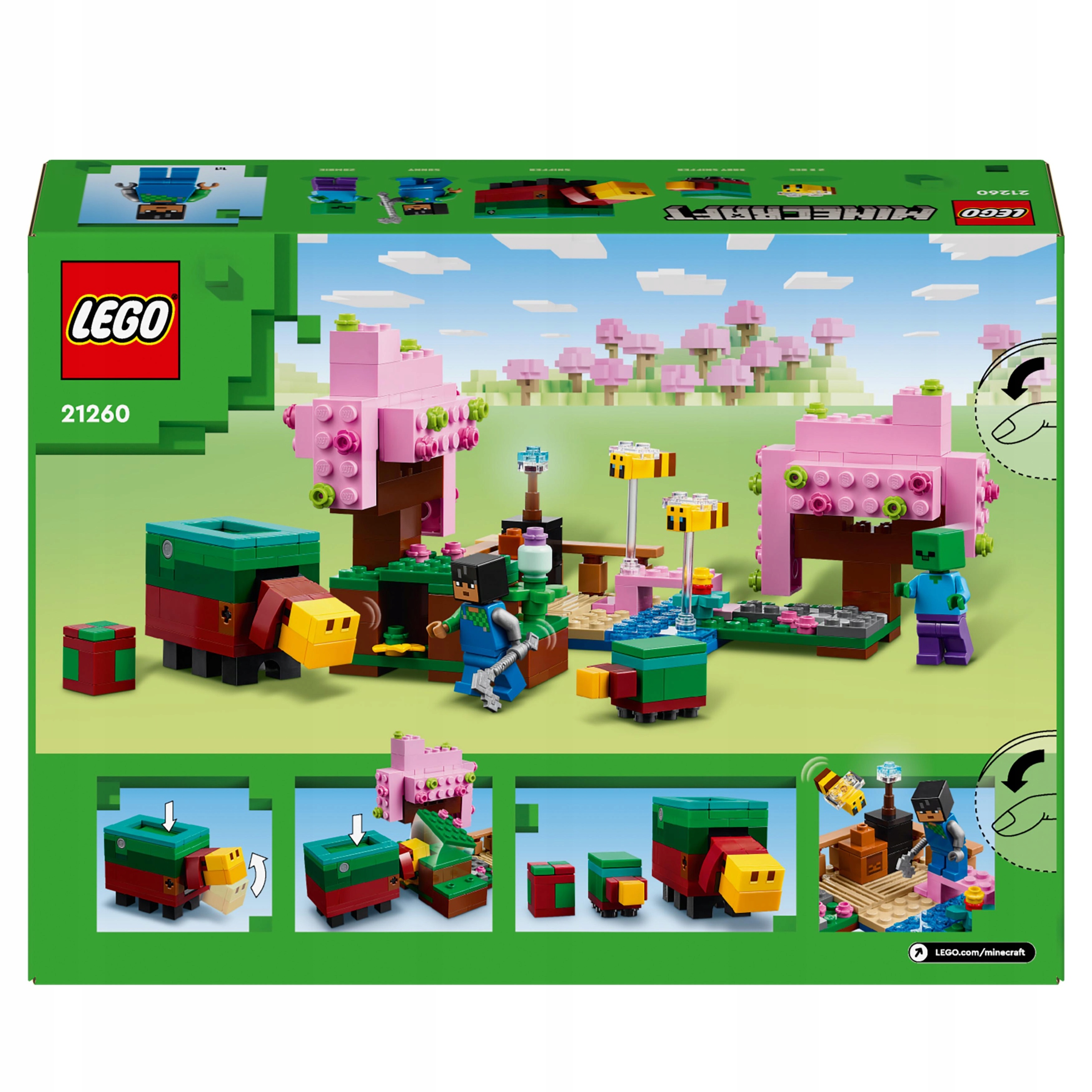 21260 LEGO MINECRAFT CHERRY GARDEN dovanų rinkinys vaikiškoms kaladėlėms