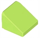 LEGO Lime Slant 54200 30 1x1 10vnt
